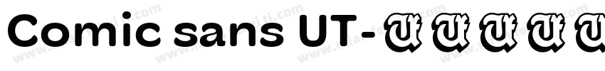 Comic sans UT字体转换